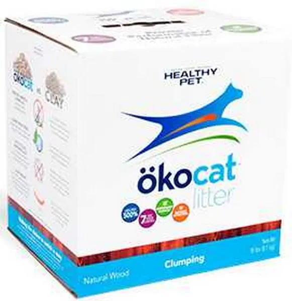 19.8 Lb Healthy Pet Oko Cat Clumping Wood Litter - Health/First Aid
